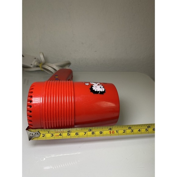 Vintage Betty Boop RED Hair Dryer 2 speed 1600 Watts 2 Settings 1997 -RARE - Picture 10 of 11